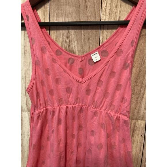 Joe Boxer Small pink babydoll tank top dots bow Y2K lounge sleep - Picture 4 of 5